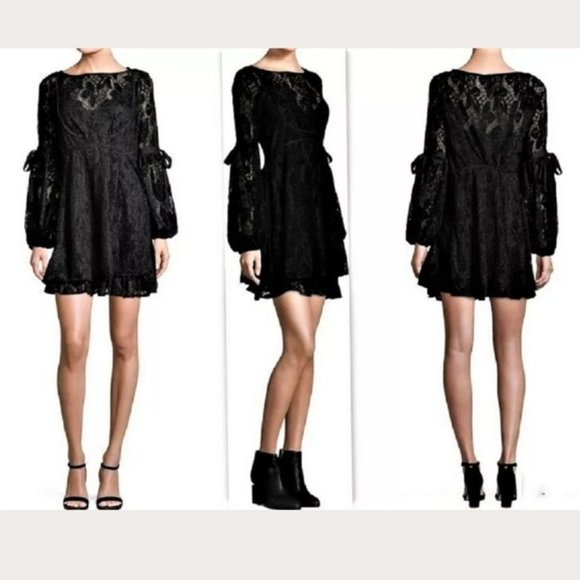 Hobo New FREE PEOPLE Ruby Lace Mini Dress sz M - Picture 4 of 8